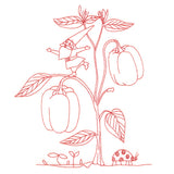 Vegetable Patch Garden Gnomes - Peppers