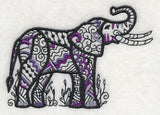 Safari Chic Elephant (Blackwork)