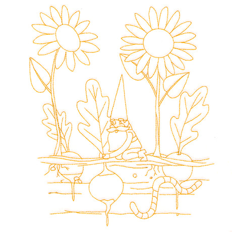 Vegetable Patch Garden Gnomes - Radishes