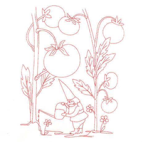 Vegetable Patch Garden Gnomes - Tomatoes