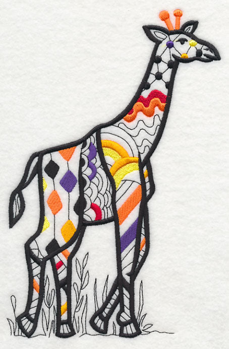Safari Chic Giraffe (Blackwork)