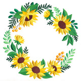 Sunny Sunflower Wreath