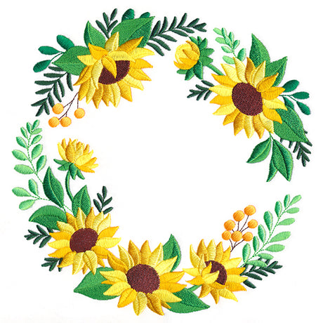 Sunny Sunflower Wreath