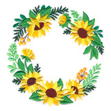 Sunny Sunflower Wreath