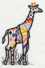 Safari Chic Giraffe (Blackwork)
