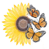 Flourish to Flutter - Sunflower & Monarch