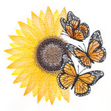 Flourish to Flutter - Sunflower & Monarch
