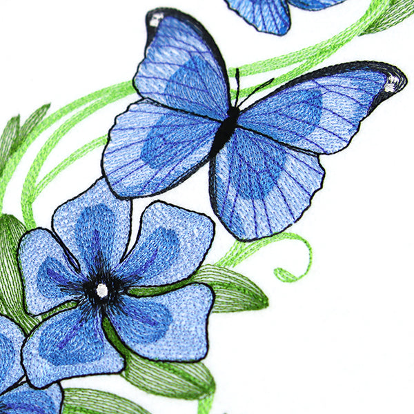 Flourish to Flutter - Periwinkle & Blue Morpho