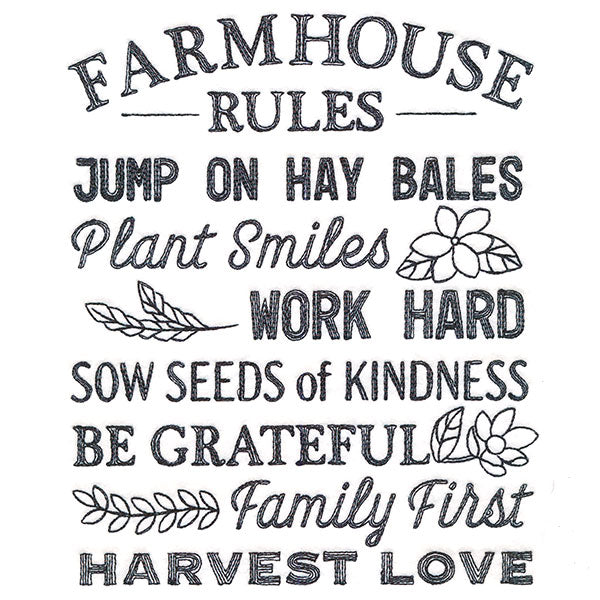 Farmhouse Rules
