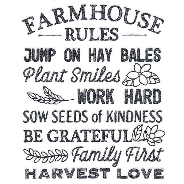 Farmhouse Rules