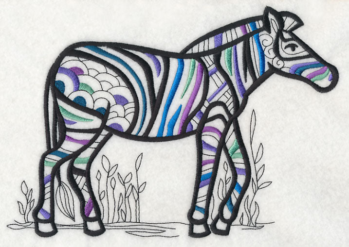 Safari Chic Zebra (Blackwork)