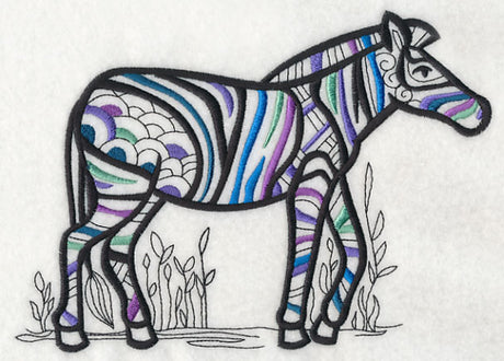 Safari Chic Zebra (Blackwork)