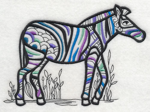 Safari Chic Zebra (Blackwork)