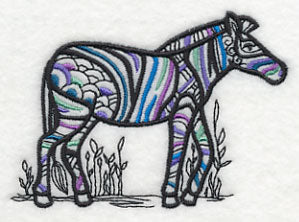 Safari Chic Zebra (Blackwork)