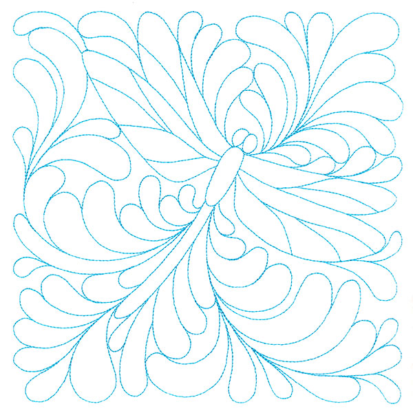 Garden Delights Dragonfly Quilting Square (Double Run)