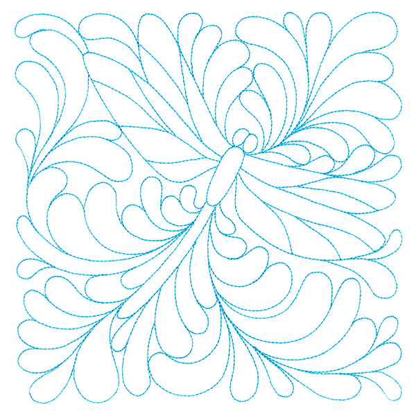 Garden Delights Dragonfly Quilting Square (Double Run)