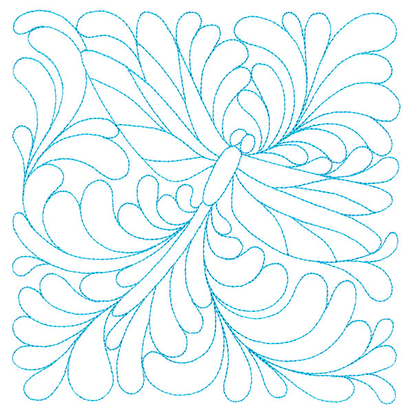 Garden Delights Dragonfly Quilting Square (Double Run)