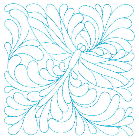 Garden Delights Dragonfly Quilting Square (Double Run)