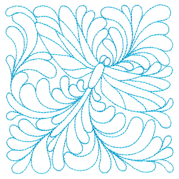 Garden Delights Dragonfly Quilting Square (Double Run)