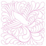 Garden Delights Sparrow Quilting Square (Double Run)