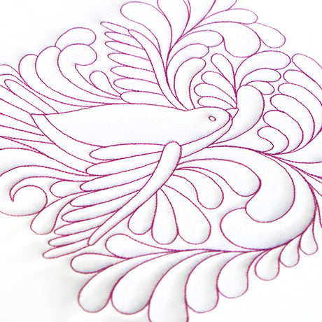 Garden Delights Sparrow Quilting Square (Double Run)