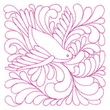 Garden Delights Sparrow Quilting Square (Double Run)