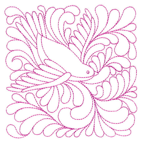 Garden Delights Sparrow Quilting Square (Double Run)