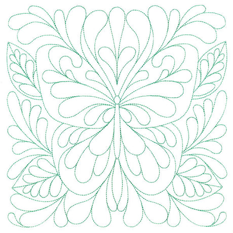 Garden Delights Butterfly Quilting Square (Double Run)