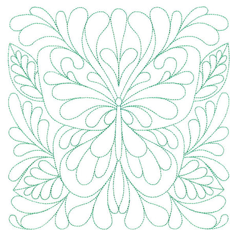 Garden Delights Butterfly Quilting Square (Double Run)