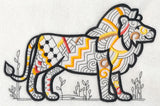Safari Chic Lion (Blackwork)