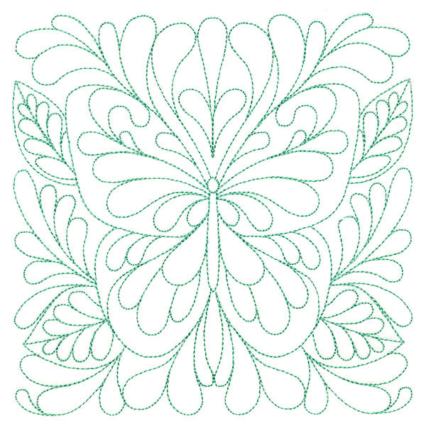 Garden Delights Butterfly Quilting Square (Double Run)