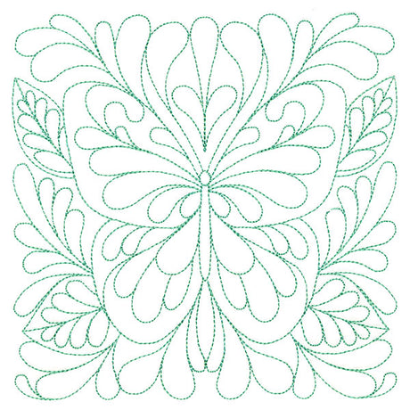 Garden Delights Butterfly Quilting Square (Double Run)