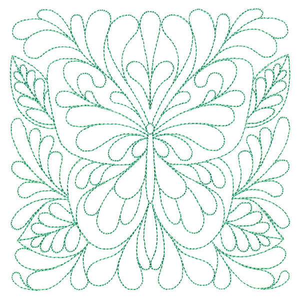 Garden Delights Butterfly Quilting Square (Double Run)