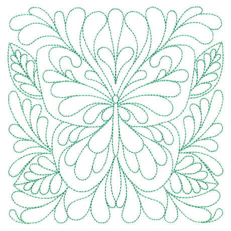 Garden Delights Butterfly Quilting Square (Double Run)