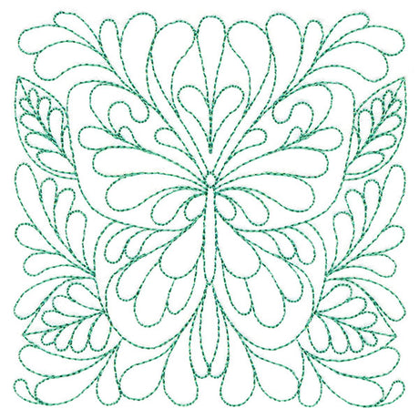 Garden Delights Butterfly Quilting Square (Double Run)