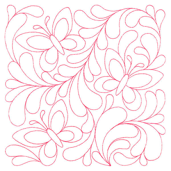 Garden Delights Kaleidoscope Quilting Square (Double Run)