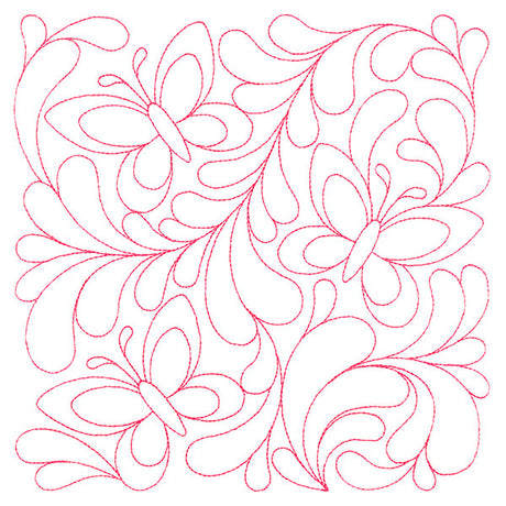 Garden Delights Kaleidoscope Quilting Square (Double Run)