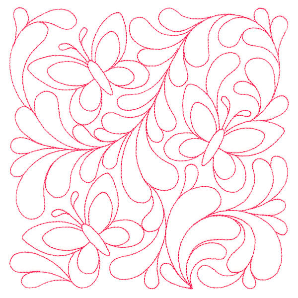 Garden Delights Kaleidoscope Quilting Square (Double Run)