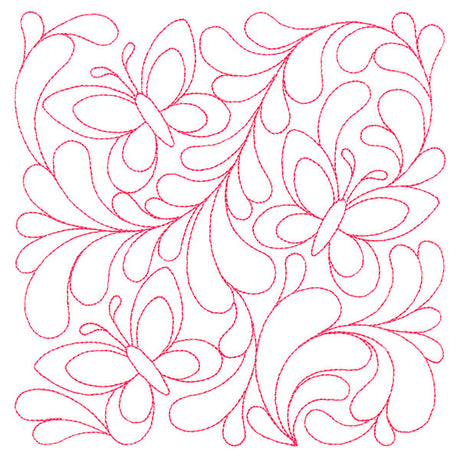 Garden Delights Kaleidoscope Quilting Square (Double Run)