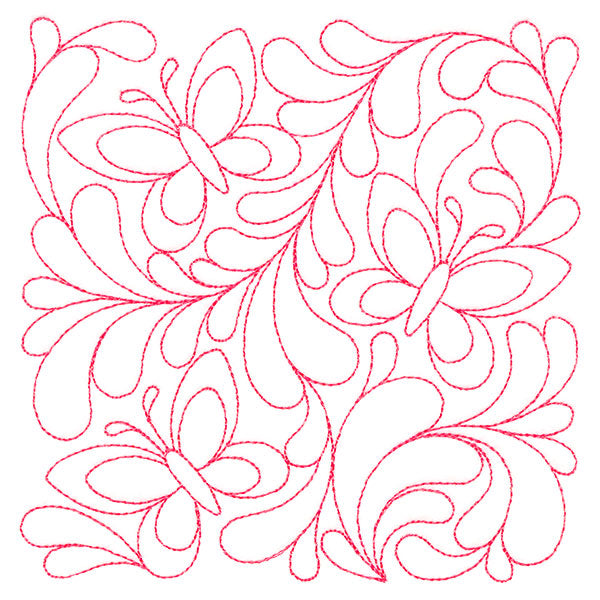 Garden Delights Kaleidoscope Quilting Square (Double Run)