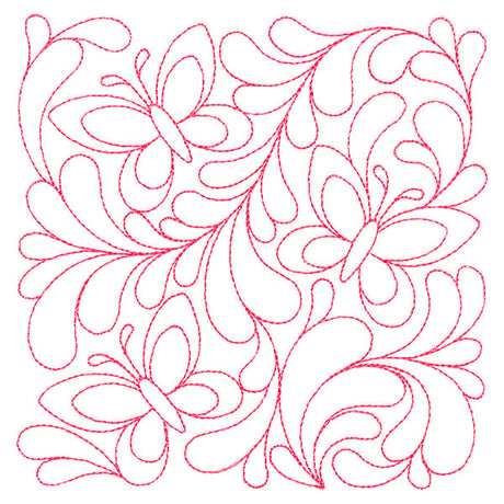 Garden Delights Kaleidoscope Quilting Square (Double Run)