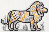 Safari Chic Lion (Blackwork)