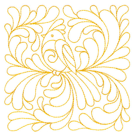 Garden Delights Bird Quilting Square (Double Run)