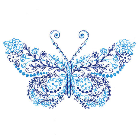 Flourishing Doodles Butterfly