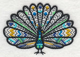 Safari Chic Peacock (Blackwork)