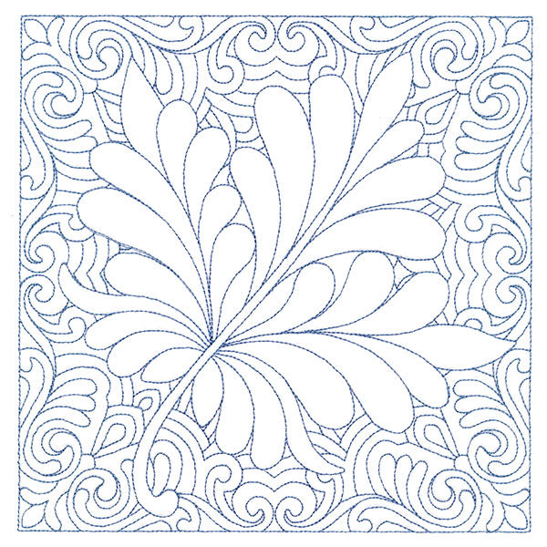 Autumn Delights Maple Leaf Quilting Square (Double Run)