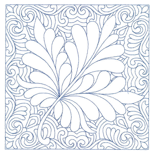 Autumn Delights Maple Leaf Quilting Square (Double Run)