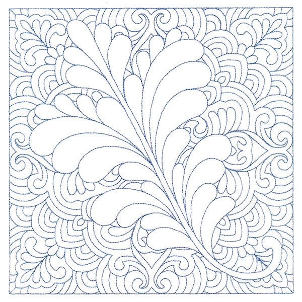 Autumn Delights Oak Leaf Quilting Square (Double Run)