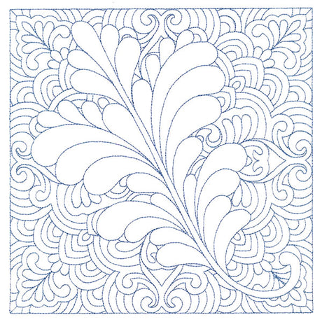 Autumn Delights Oak Leaf Quilting Square (Double Run)