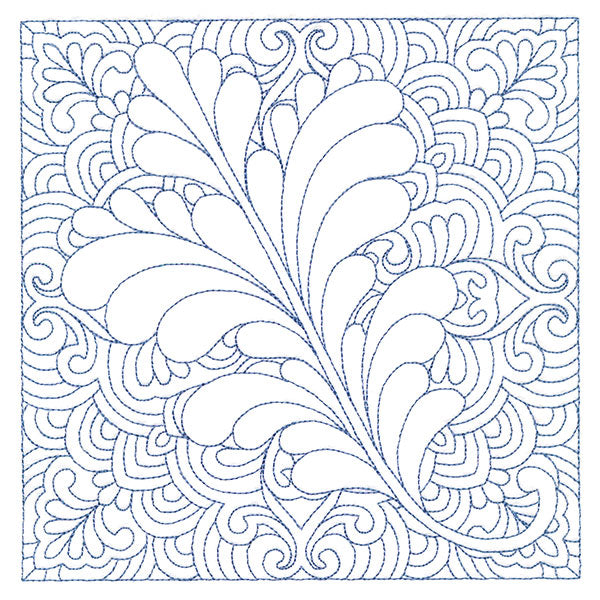 Autumn Delights Oak Leaf Quilting Square (Double Run)